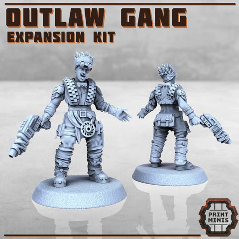 Outlaw Gang Expansion kit - HamsterFoundry - Print Minis