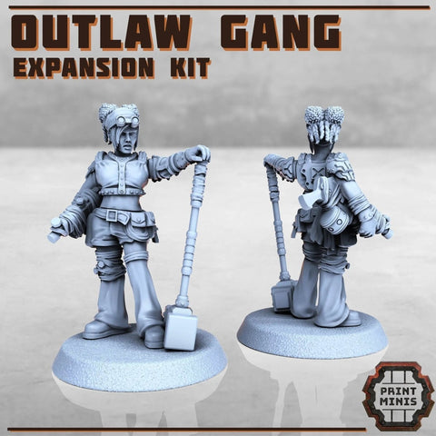 Outlaw Gang Expansion kit - HamsterFoundry - Print Minis