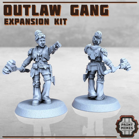 Outlaw Gang Expansion kit - HamsterFoundry - Print Minis