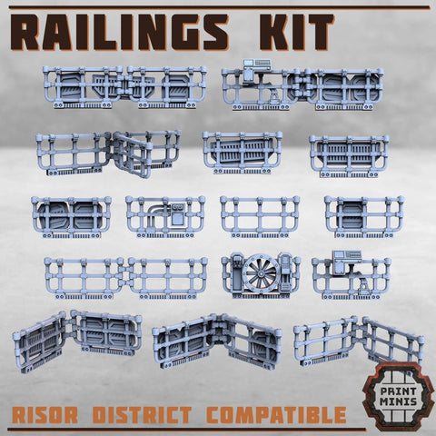 Railings Kit bundle - HamsterFoundry - Print Minis