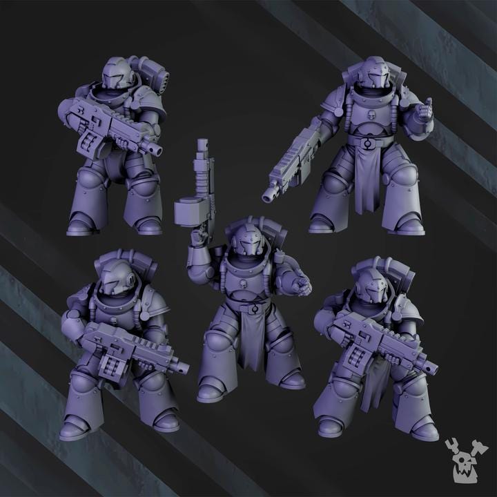 Space Knights Tactical Squad - HamsterFoundry - HamsterFoundry