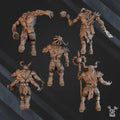 Tech Beasts - Rock Head Gang (set of 5) - HamsterFoundry - HamsterFoundry