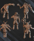 Tech Beasts - Rock Head Gang (set of 5) - HamsterFoundry - HamsterFoundry