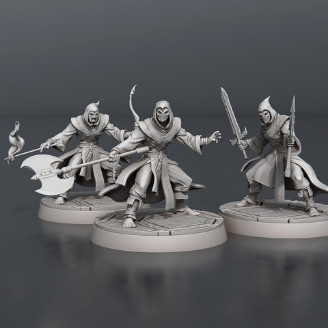 Temple Guardians Set of 3 - HamsterFoundry - HamsterFoundry