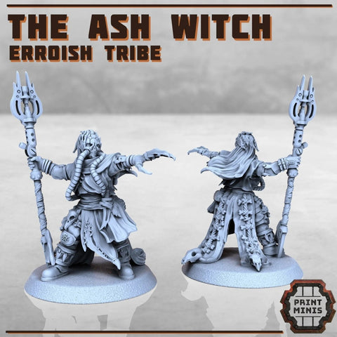 The Ash Witch - Erroish Tribe - HamsterFoundry - Print Minis