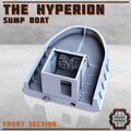 The Hyperion Boat | Underhive cruiser | 28mm Boat - HamsterFoundry - Print Minis