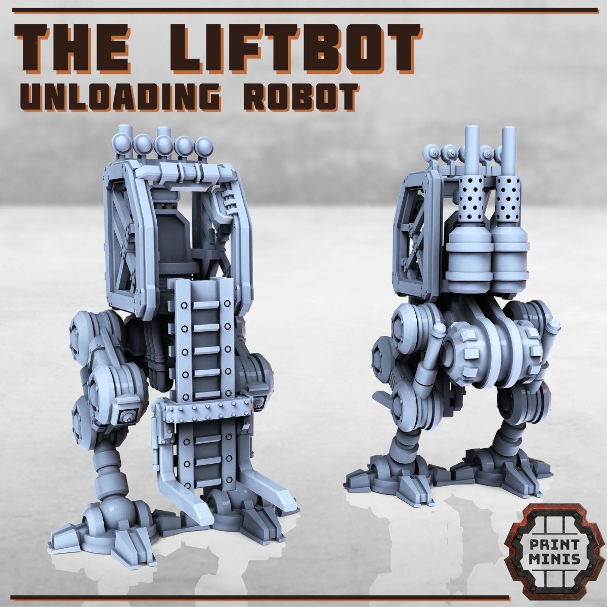 The Liftbot - Unloading Robot - HamsterFoundry - Print Minis