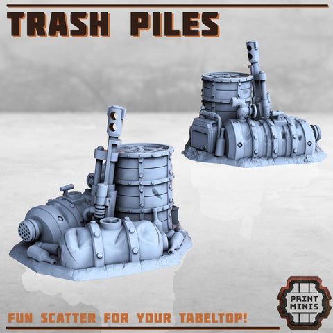 Trash Pile Terrain - HamsterFoundry - Print Minis