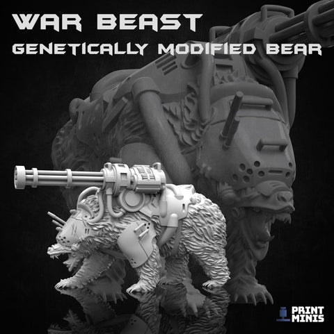 War Beast - Diesel Bear - HamsterFoundry - Print Minis