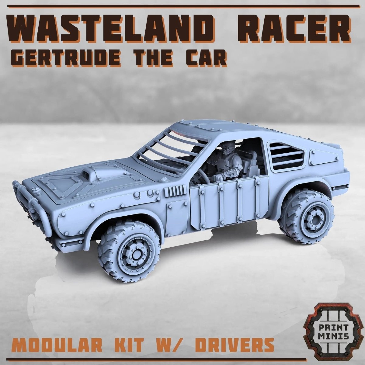 Wasteland Racer - Gertude | Gaslands | Print Minis - HamsterFoundry - Print Minis