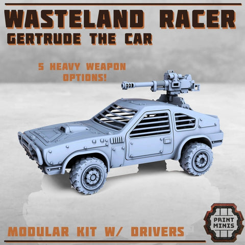 Wasteland Racer - Gertude | Gaslands | Print Minis - HamsterFoundry - Print Minis